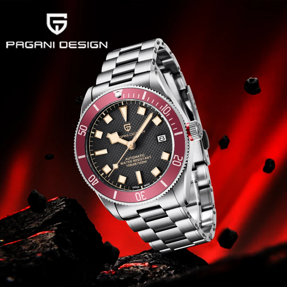 Pagani design men's watch luxury brand men's automatic watch mechanical watch top sapphire calendar luminous diving reloj hombre