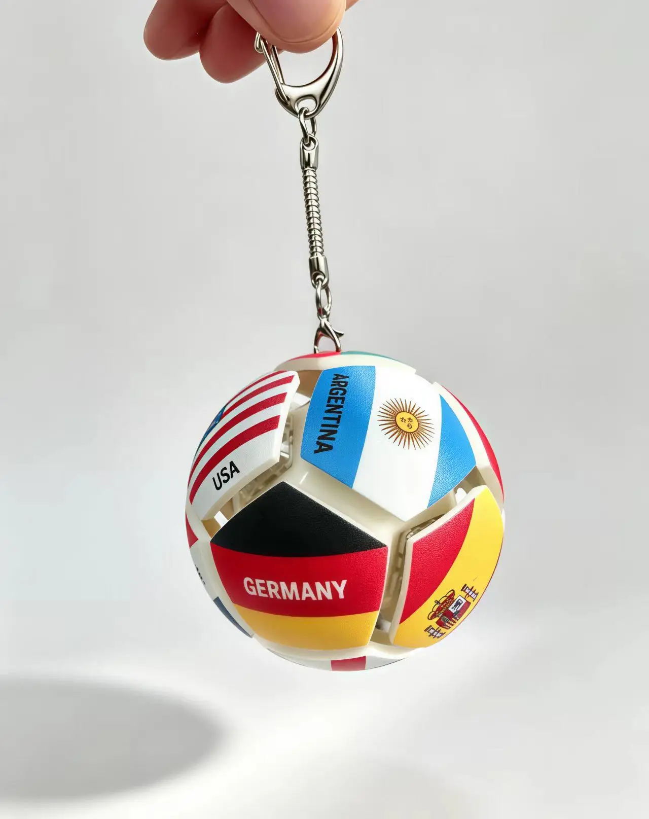 

Unzip the football pinch music. Press the button ball. Small gifts, 10,000 national flags, keychains, souvenirs.
