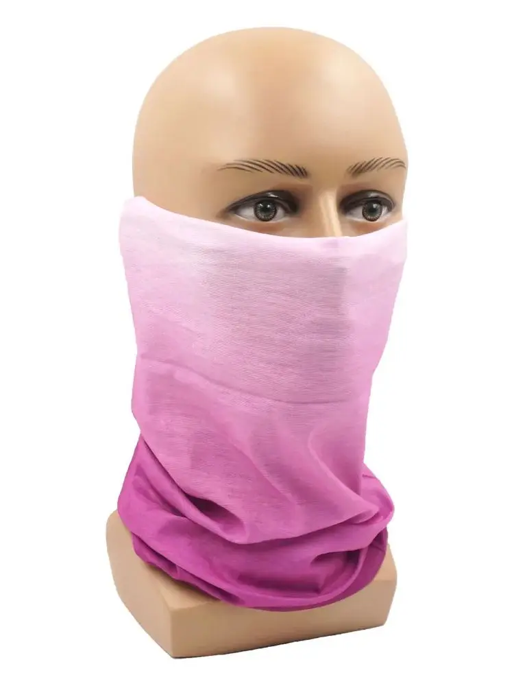 AliExpress Fandana Gear Gradient Color Tube Bandana Neck Warmer Gaiter For Woman UV Protection Bandana Man Sports Face Mask Balaclava Cycling Scarf Wrap