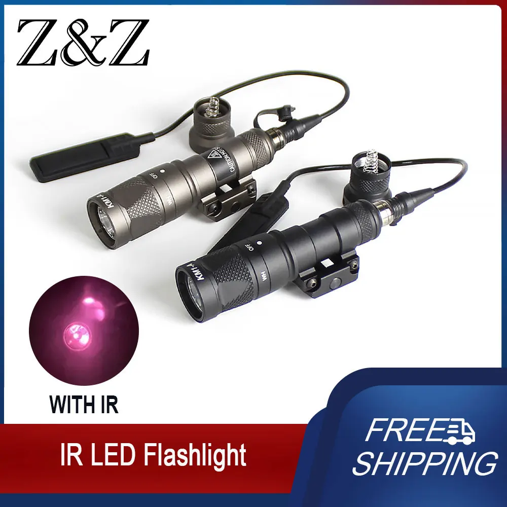 

Тактический фонарь M300V с ИК-подсветкой, светодиодный, с белым и инфракрасным излучением, для оружия, с дистанционным выносным выключателем, для охоты, крепление на планку Picatinny