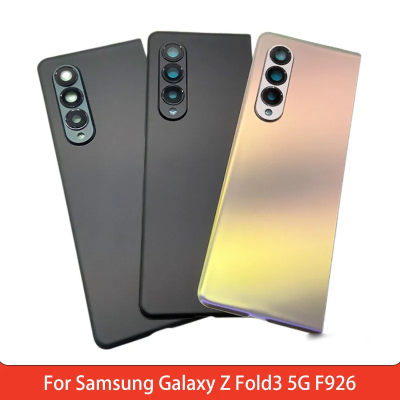 Battery Back Cover for Samsung Galaxy Z Fold3 5G F926 PC Material Z Fold 3 back cover Repair Replacement Part