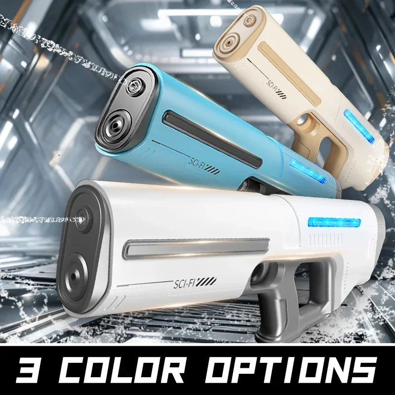 Pistole ad acqua elettriche per ragazzi Adulti Potente schizzo Automatico di aspirazione dell'acqua Blasters Estate Giocattolo da spiaggia all'aperto per il regalo del capretto