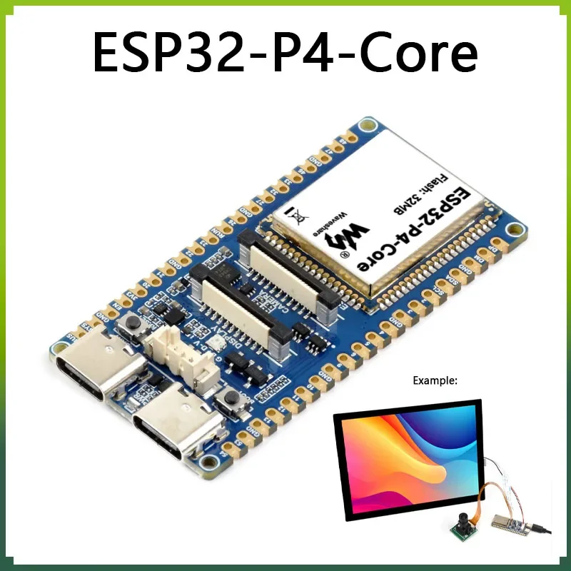 ESP32 P4 Core Development Board Based on ESP32 P4 Module RISC-V 32bit Dual Core Built in 32MB NOR Flash Support USB OTG 2.0 HS