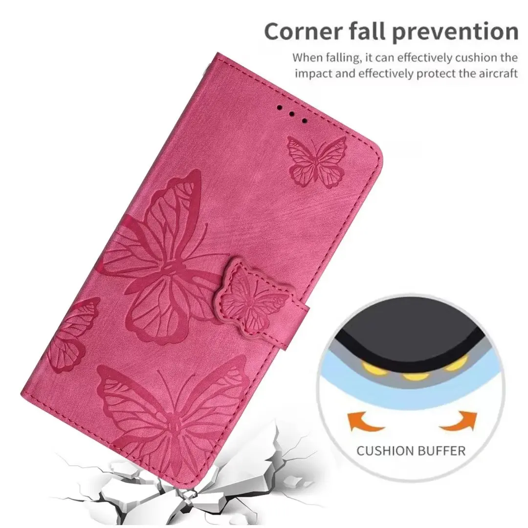 

Walelt Butterfly Shockproof Flip Case For Google Pixel 8 PRO 7A 6A Tecno SPARK 10C 10Pro Sony Xperia 10V 2023 TCL 403