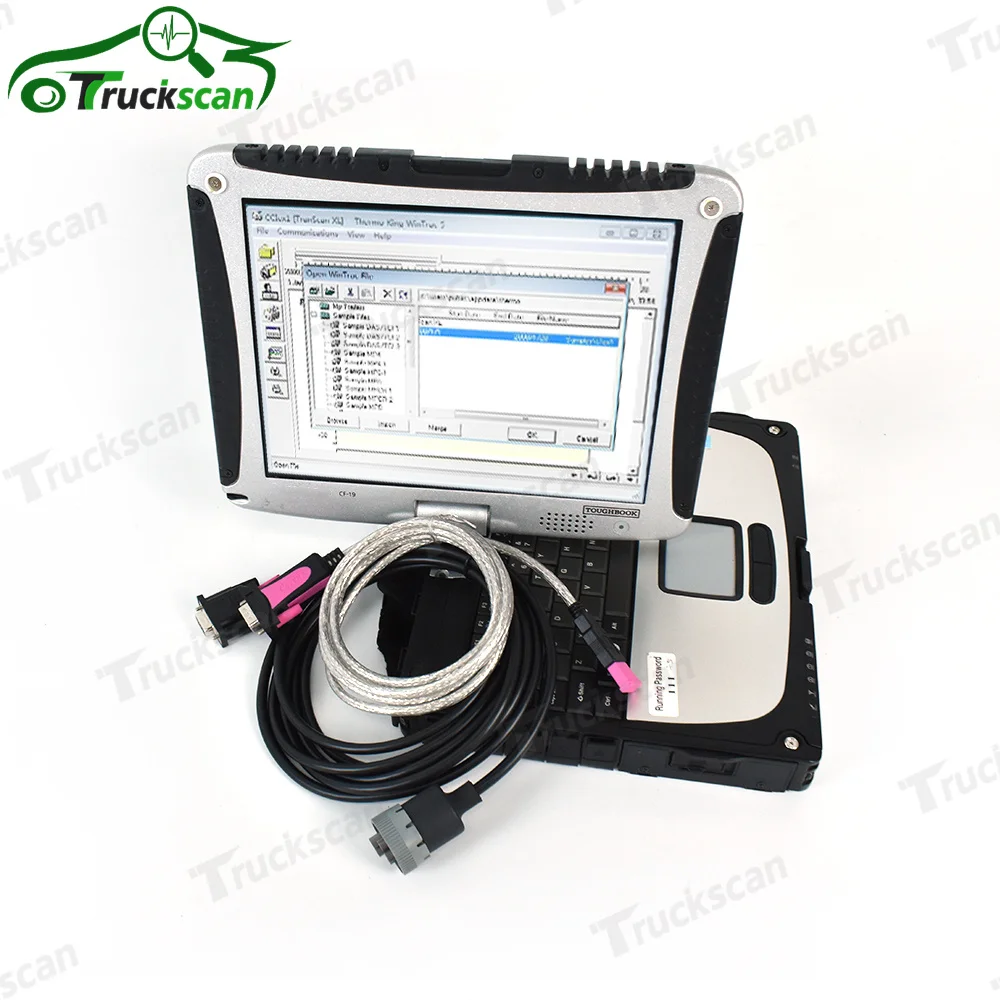 Forklift diagnostic scanner for Thermo King diagnostic tool with new Wintrac 5.7 Thermo-King Diag +CF19 laptop