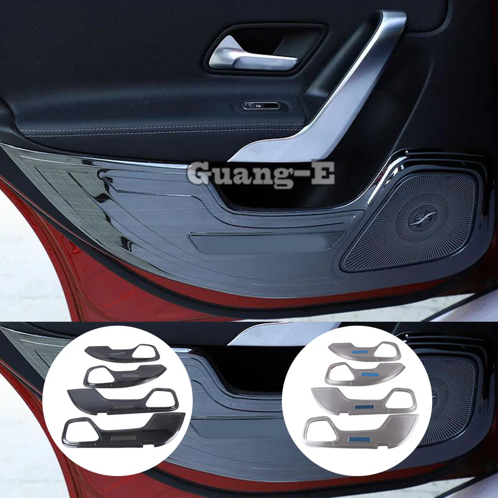

Car Anti-Kick Board Sticker Frame Interior Accessories For Mercedes Benz A Class W177 A180 A200 A250 2019 2020 2021 2022 2023