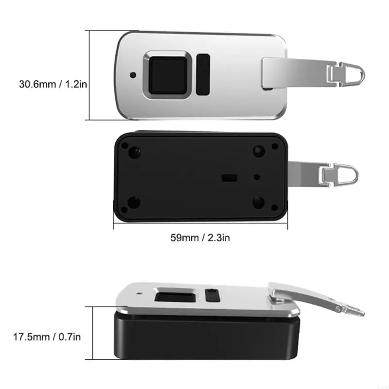 Портативный отпечаток пальцев на закладку USB Recharge Antiff Travel Lugge Lagge Toplock для проезда для корпуса сумочка чемодан