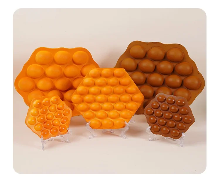Jeu de simulation de gaufres pour enfants, 2 pièces, jouets anti-Stress et outils de compression, jouet d'évent, décoration d'ornement
