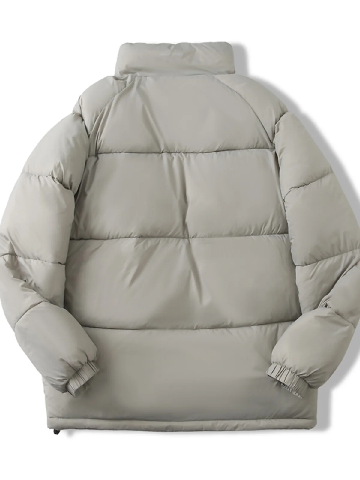 

Thiened Cotton Jaet Stand Collar Winter Men's Faion Casual Waterproof Soft Surface No Cap Couple's Cotton Coat