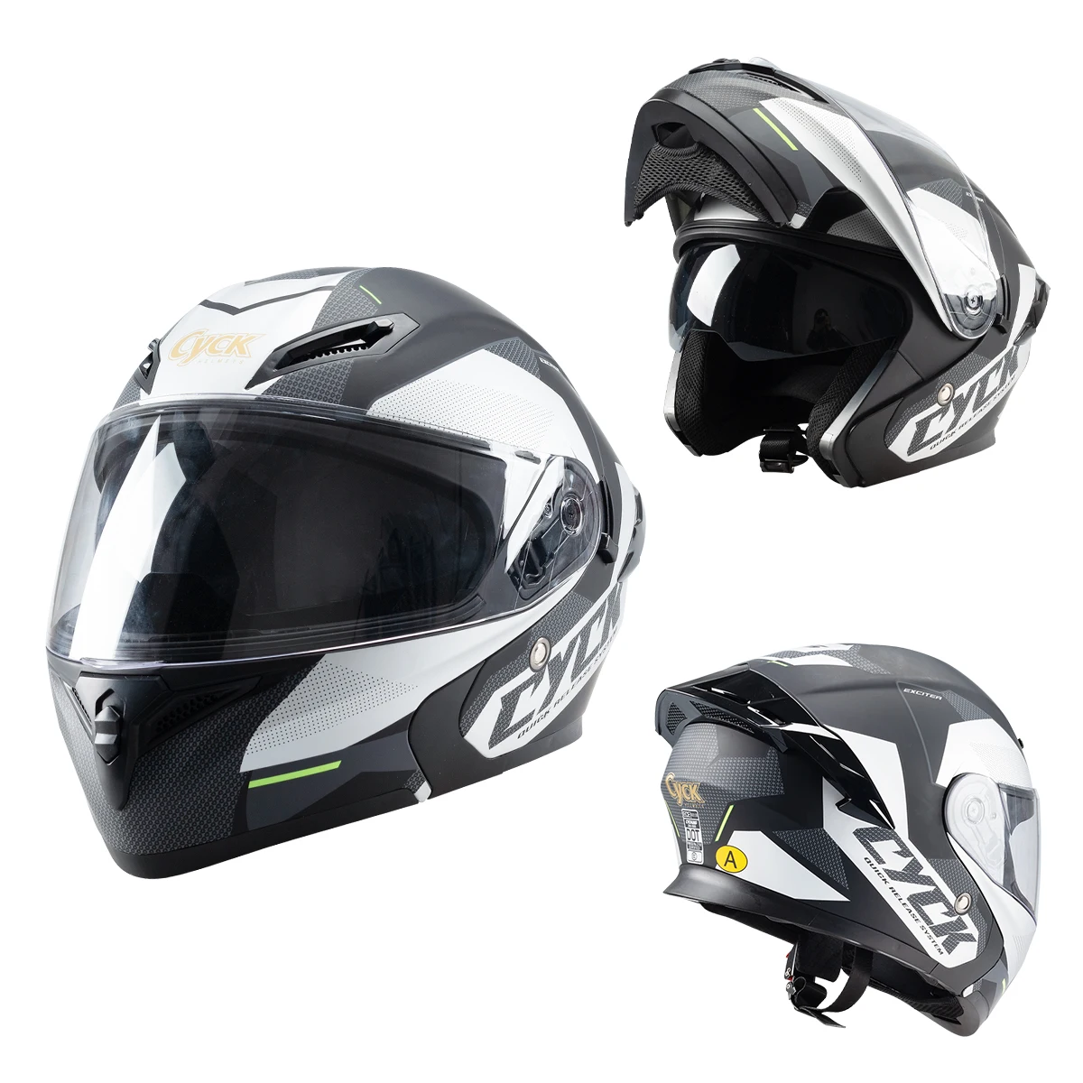 

Cycking Metallic Finish Motorcycle Helmet Double Layer Dual Lens Helmet Full Face Helmet Modular Flap Helmet Casco Capacetes