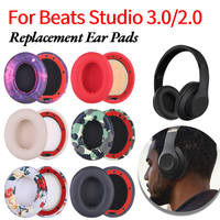 Replacement Ear Pads Protein Leather and Memory Foam Headphone Ear Covers Ear Pad Cushion Replacement for Beats Studio 3.0/2.0