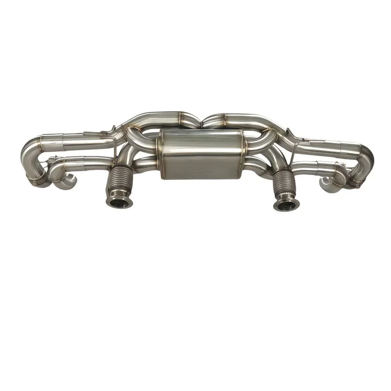 SS304 ValveControl Catback Exhaust Muffler for Audi R8 V8 2006-2015 4.2L FSI V8 Power Boost Performance Racing Tuning Parts