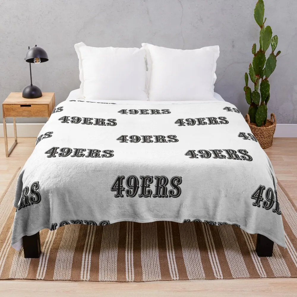 

49 ers - 49ers logo Throw Blanket Single bed plaid Designers Nap Blankets