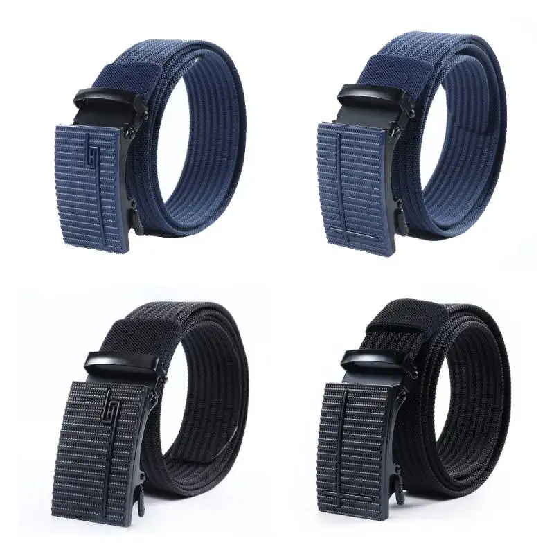 

New Canvas Men's Belts Fashion High Quality Nylon Outdoor Breathable Automatic Buckle Belts Casual All-match Luxury Waistband
