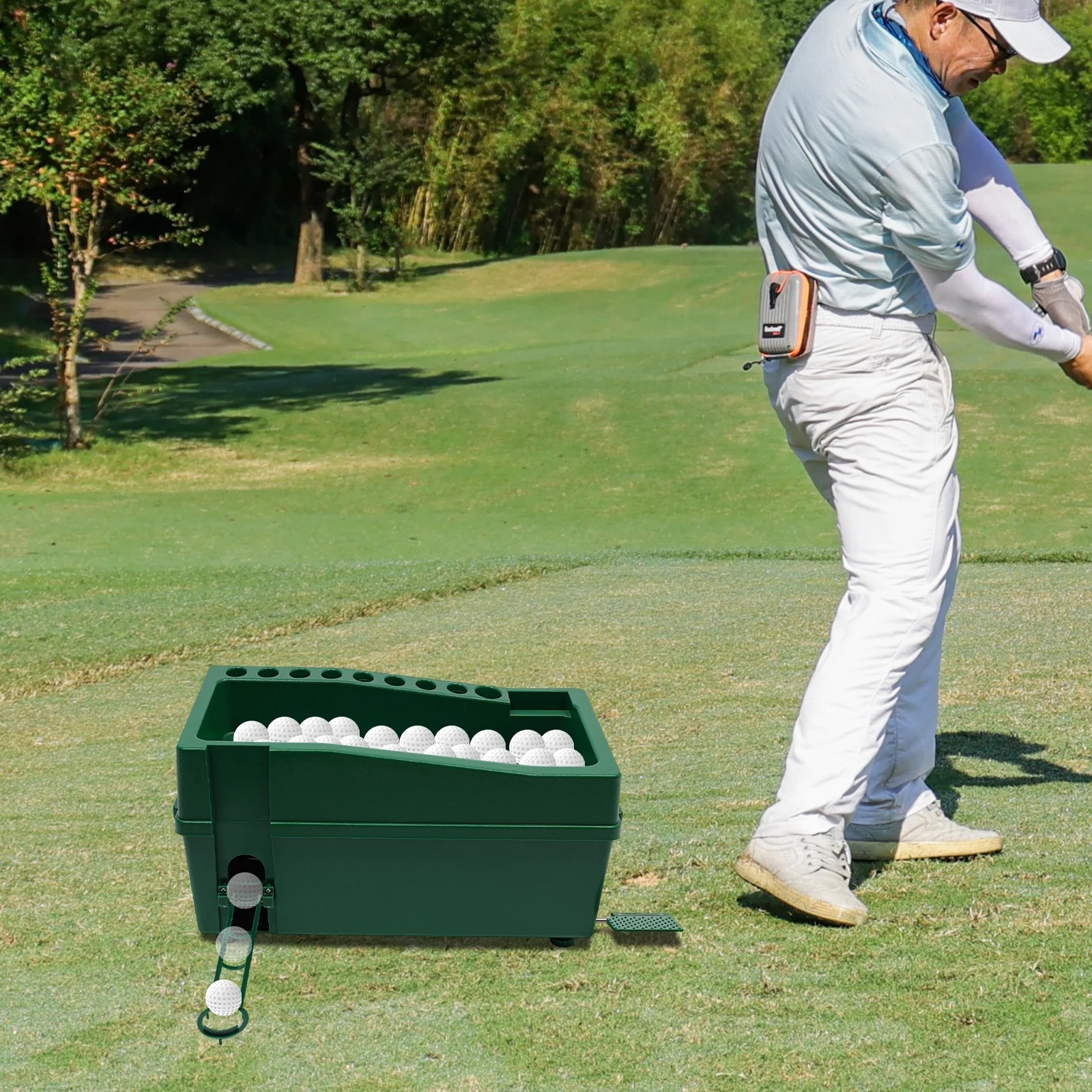 Golf Balls Automatic Driver for Indoor Simulators and Golf Driving Range Teeing Machines, Golf Ball Dispenser Tee, Swing Trainer