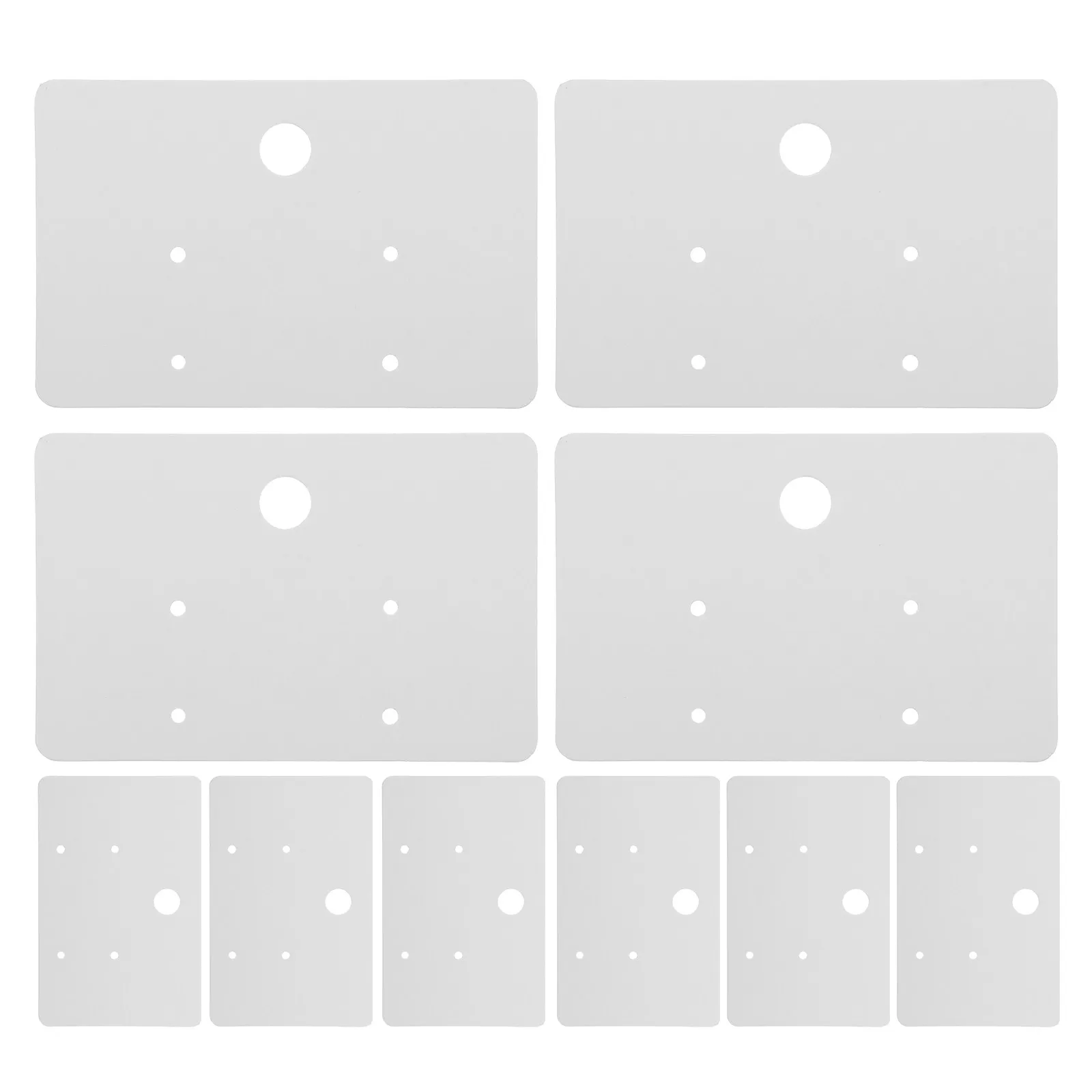 

100Pcs White Jewelry Paper Display Cards Blank Earring Holders Packaging Cards for Retail Selling Earring Necklace Display