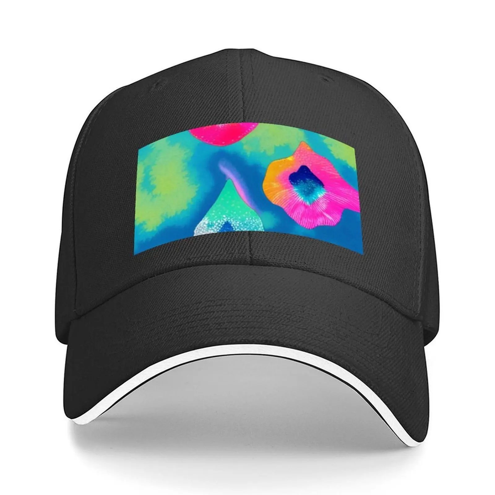 TYE DYE RAIN DROPS قبعة بيسبول قبعات الشمس خمر قبعة مخصصة واقية من الشمس النساء الرجال