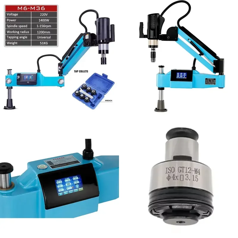 for M2-M36 CNC Flexible Arm Threading Machine and Electric Tapping Machine
