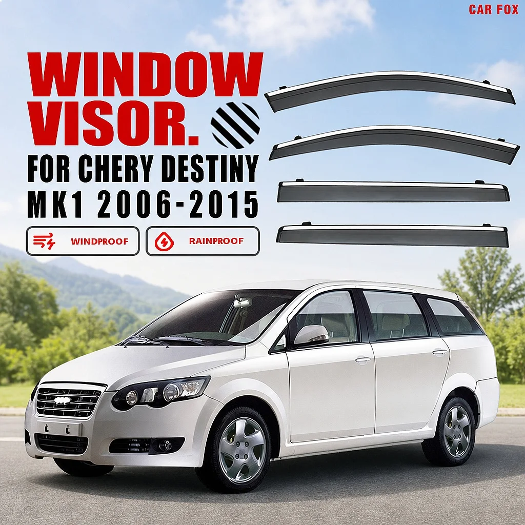 

For Chery Destiny 2006-2015 Car Window Visor Rain Sun Shade Side Window Deflector Auto Accessories