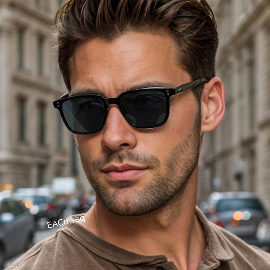Designer Sunglasses - Lunettes de soleil carrées rétro ultra-légères