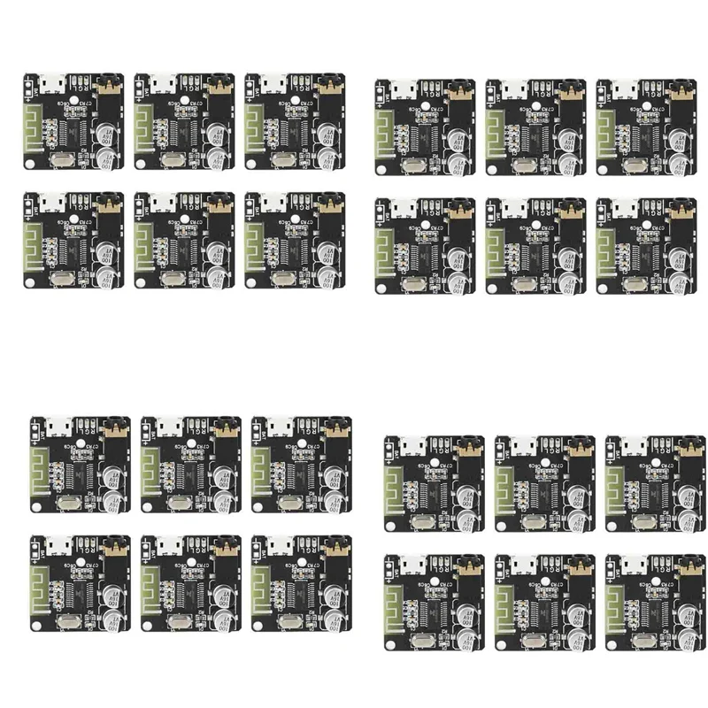 

24Pcs VHM-314 V.20 Bluetooth Audio Receiver Board Bluetooth 5.0 Mp3 Lossless Decoder Board With Lithium Battery Charging