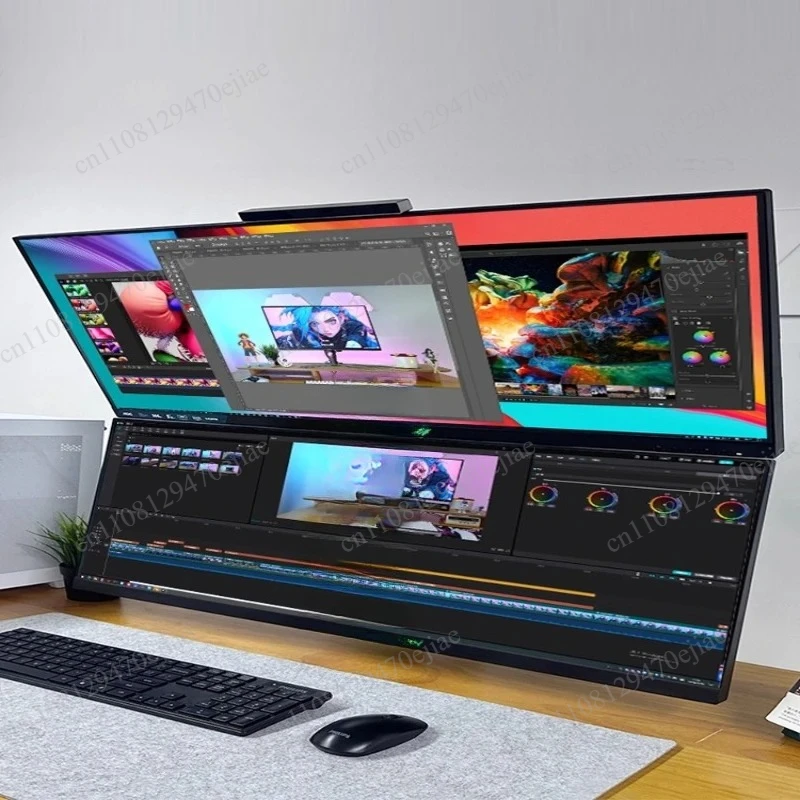 40-Inch 4K UHD Dual Screen Monitor - Ultra-Wide Split Display for Multitasking, Productivity, and Immersive Gaming