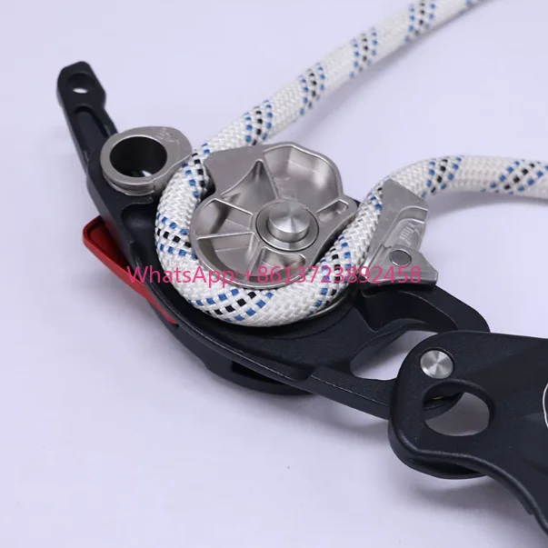 CCK-TL Descender with Twist Lock & 20m Rope, Hand Control Stop for Outdoor Climbing Rappelling & High Altitude Work