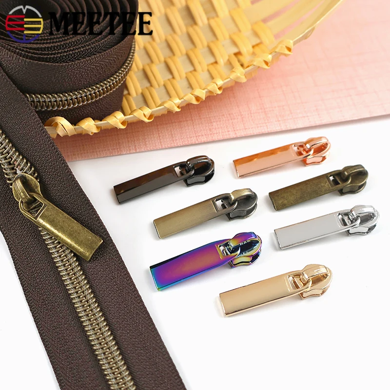 

10/20/30Pcs 3#5# Nylon Zippers Slider Bag Pocket Replace Zipper Puller Jacket Luggage Zip Head Repair Kits Hardware Accessories