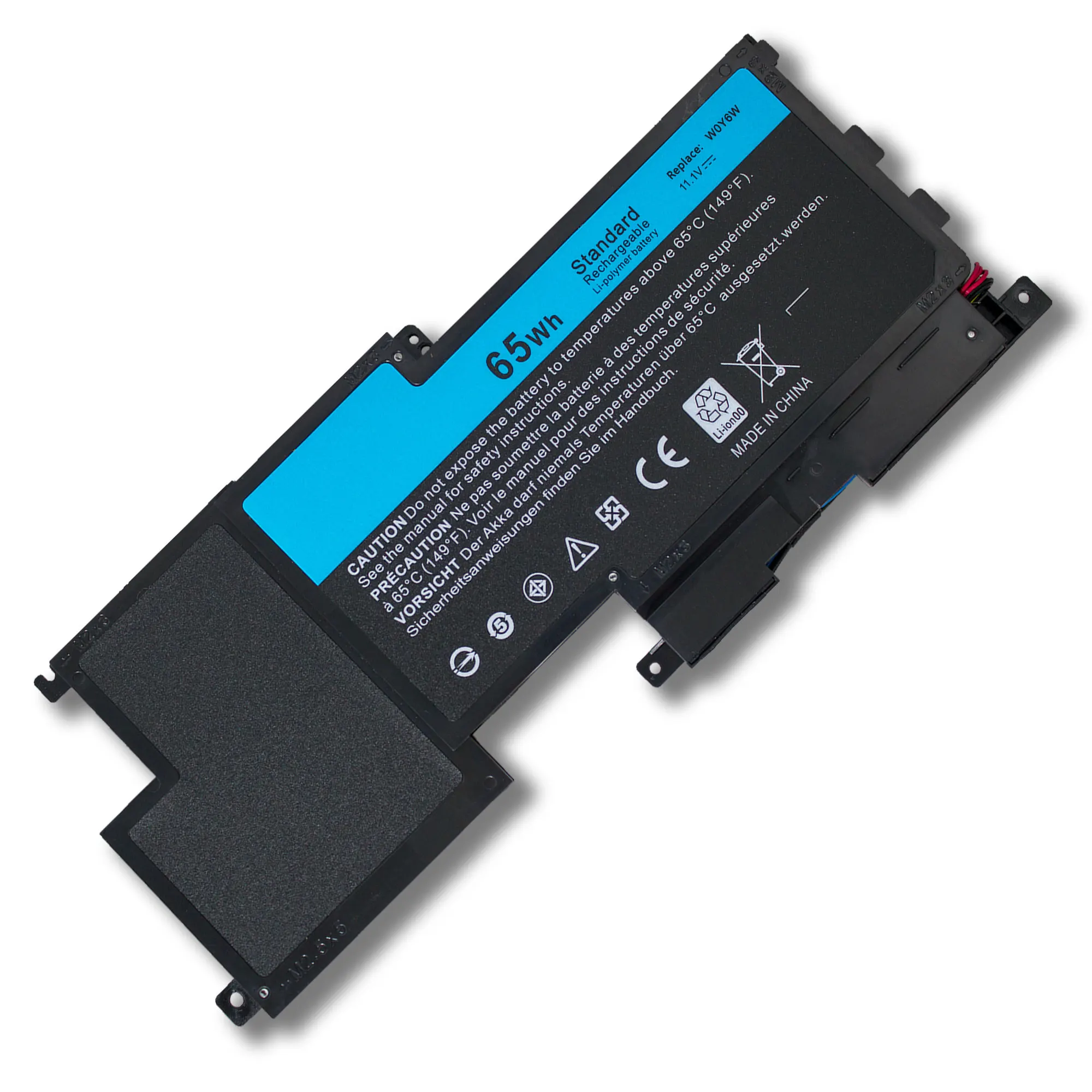 11.1V 65wh original battery W0Y6W for  XPS15-L521X WOY6W bateria