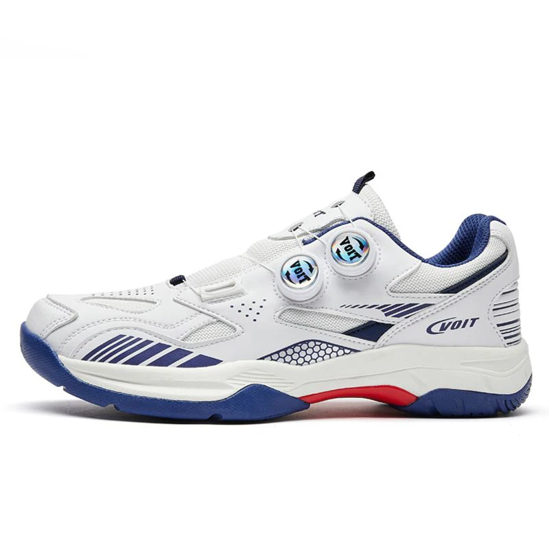 Double Spin Buckle Sports Shoes Anti-slip Tennis Shoes Race Training Badminton Shoes Men's and Women's Table Tennis Shoes