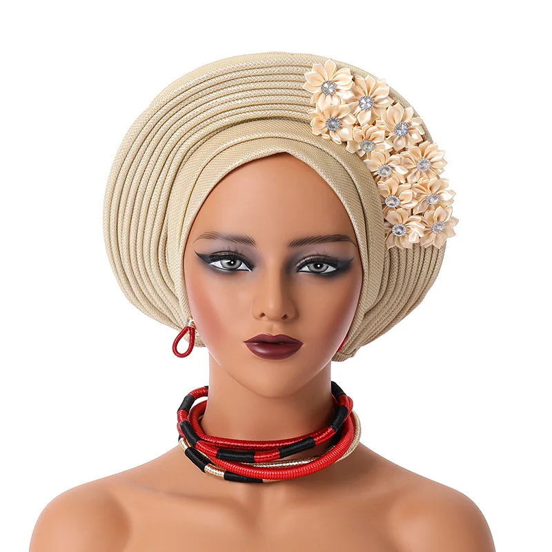 

New Indian Nigerian Style Headscarf African Ethnic Wind Hat ZW01