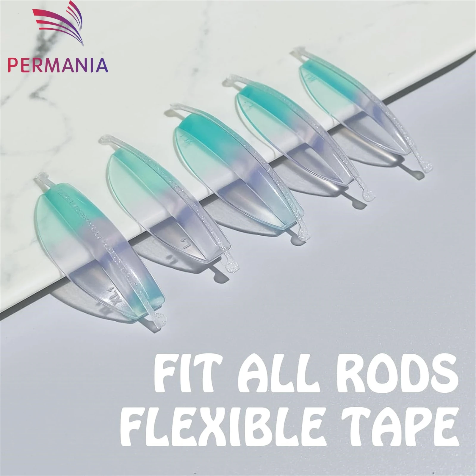 PERMANIA-Cinta de silicona reutilizable para permanente de pestañas, cinta para levantar pestañas, rodillo de cuerda, rodillos de laminación de pestañas, herramienta de maquillaje compensadora