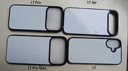 Sublimation blank phone cases for iphone 17 air 16e 16 plus 15 14 13 12 pro 11 max xs xr se 2020 2022 8 7 case cover