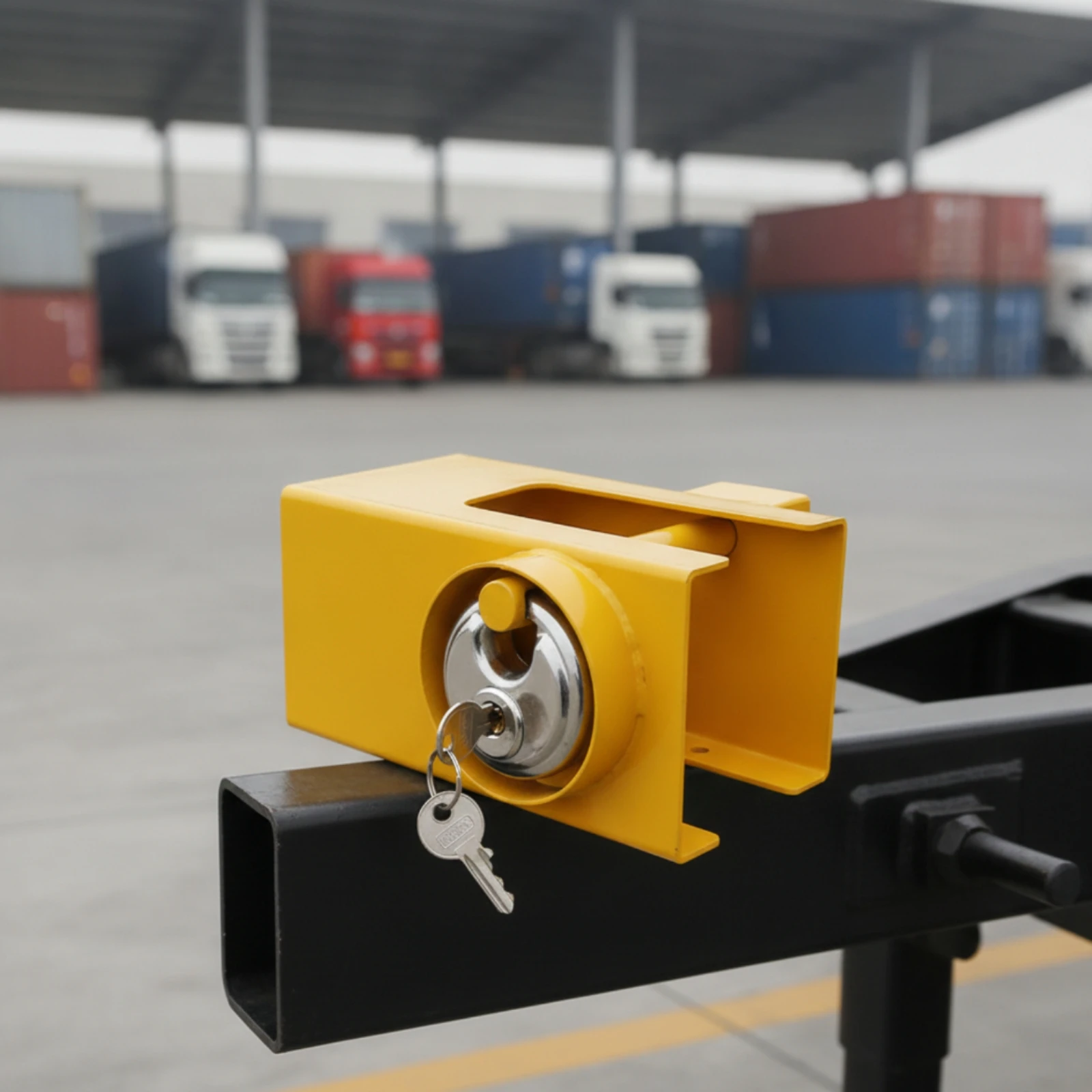 Trailer Hitch Coupler Lock Anti-Theft Trailer Hitch Lock Long-Lasting Metal for Truck Drivers, Parking, Transport