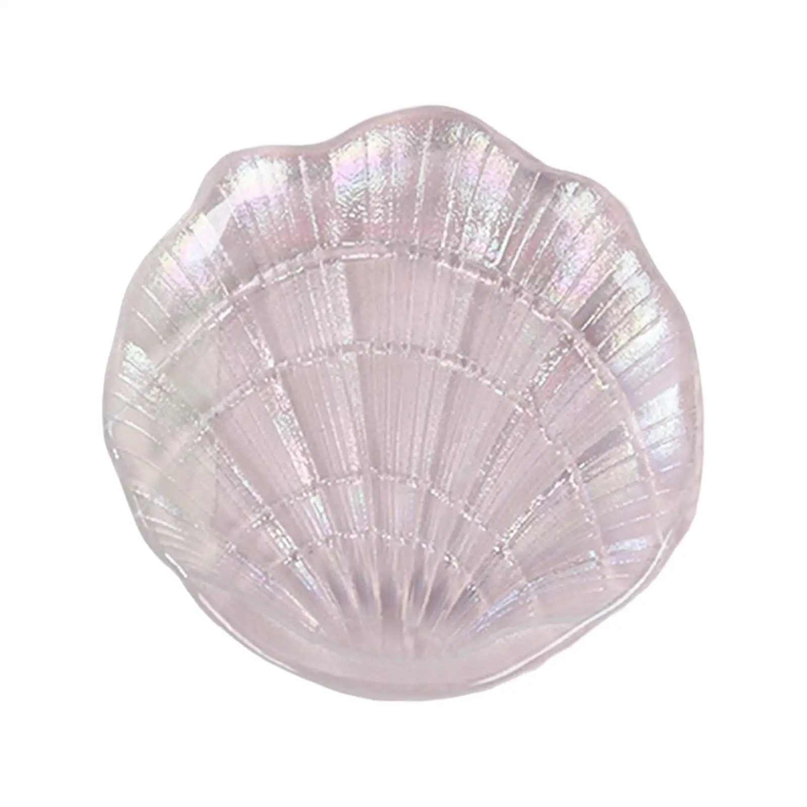 Shell Jewelry Storage Tray, Glass for Earring Ring Trinket Ear Studs Nail Art Palette
