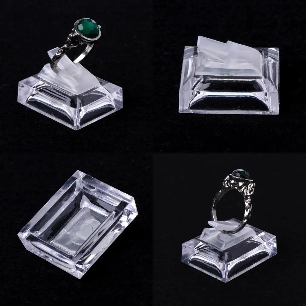 195C Acrylic Transparent Ring Show Display Showcase Jewelry Decoration Stand Holder