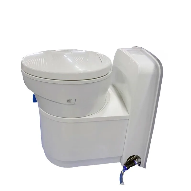 Trailer Yacht Electric Camping RV Rotatable Toilet Lightweight Pp Material Anti-Shake Toilet Slow Drop Toilet