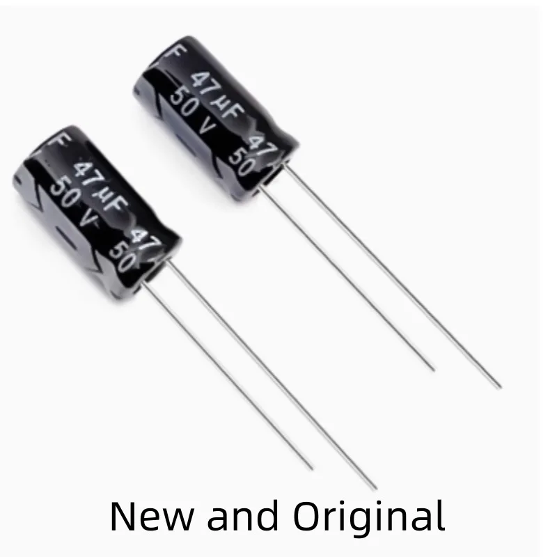 

47UF 50V brand new genuine high-quality plug-in electrolytic capacitor 6X11