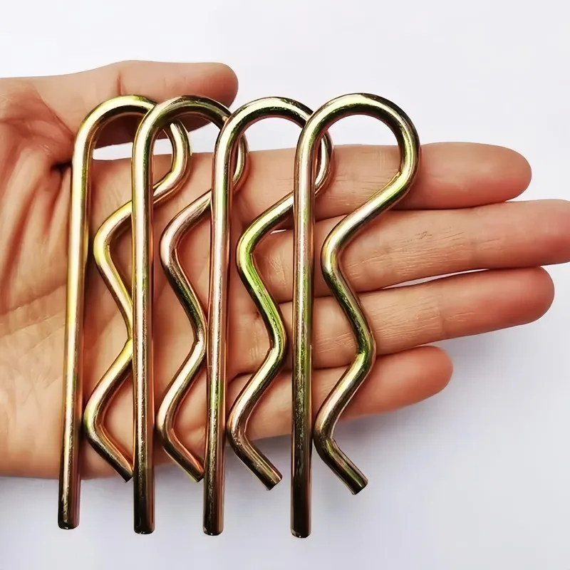 41 pcs 4*60mm M4 M4*60mm Spring Retaining Pins, Mechanical Equipment Repair, Reusable Spring Steel, Multipurpose