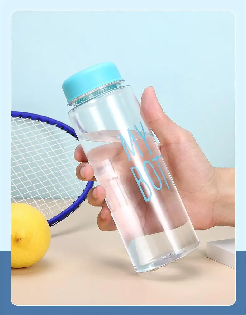 20PCS ขวดน้ํากีฬาจักรยานเสือภูเขาขวดน้ําที่มีสีสันถ้วยพลาสติกดื่มกลางแจ้งแบบพกพาฟิตเนสเหยือก 500ml