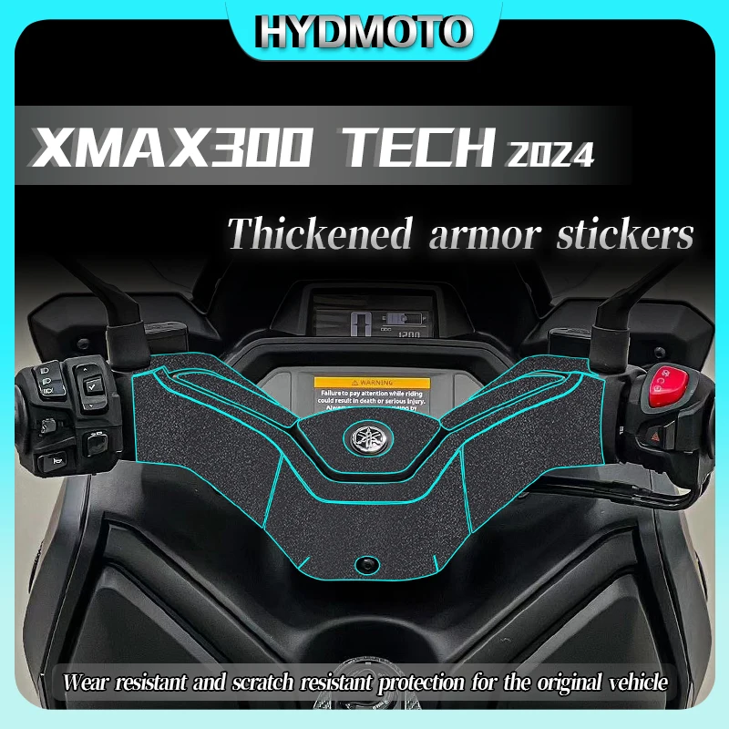 For Yamaha XMAX300 TECH 2024 motorcycle thickened armor stickers anti-wear body protection stickers modified car accessories﻿