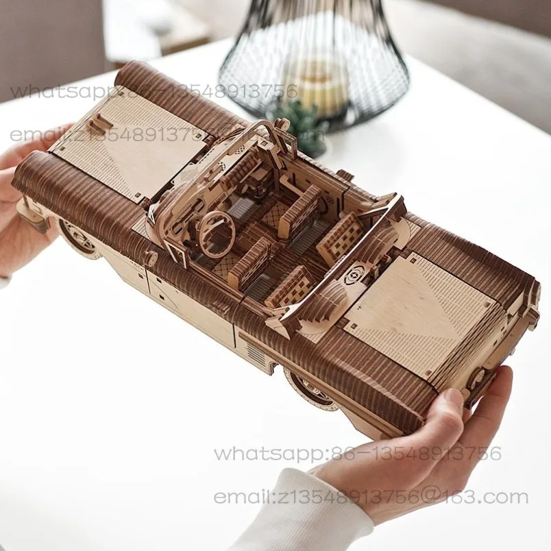Convertible Sports Car 3d Three-dimensional Puzzle Mechanical Assembly Model Birthday Gift Spot Quick Delivery
