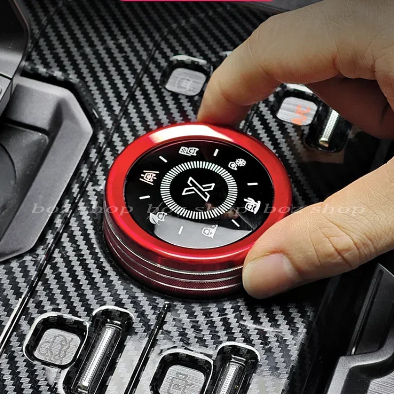 Modified Central Control Knob For Chery Jetour Traveler Shanhai T2 Decoration Circle Gear Shift Interior Driving Knob Alloy Car