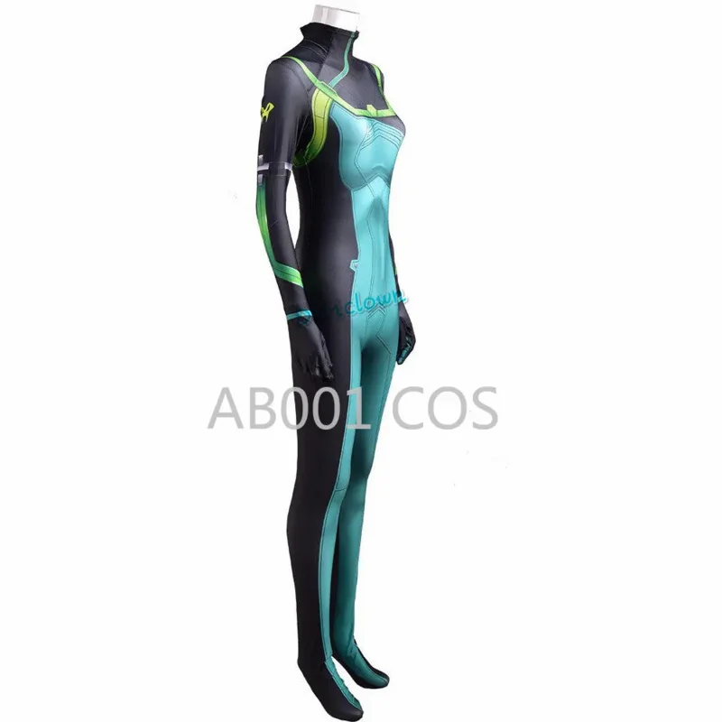 

qq 123Game VALORANT Bodysuit Women Girls Snake Sabine Assasin Viper Cosplay Halloween Costume Wig Jumpsuit Mask Su