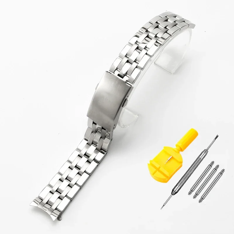 Ремешок для часов Tissot 1853 PRC200 T17 T461 T055 T014, мужской ремешок с складной застежкой 19 мм, аксессуары для часов, ремешки для часов из нержавеющей стали