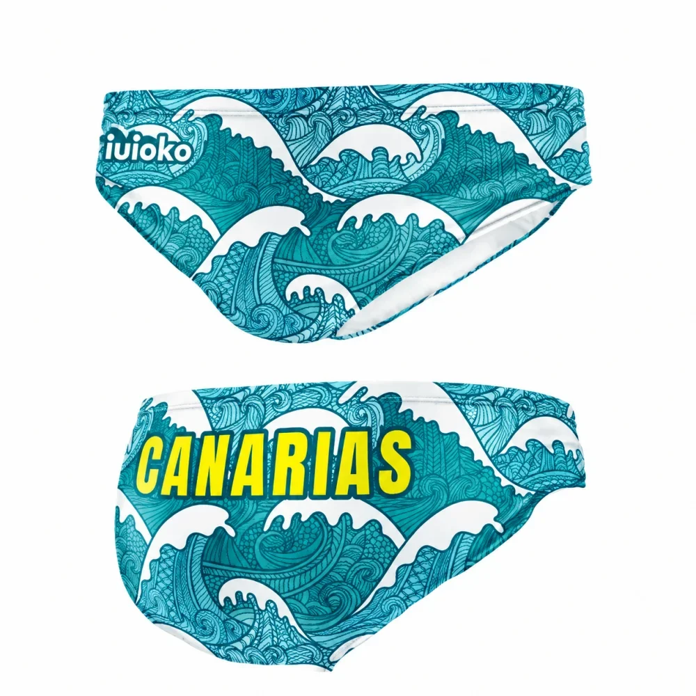 iuioko Summer Men Swimwear Training Swim Shorts Trunks Beach Tights Quick Dry Swimming Jammer Running Sports Surfing Swimsuit