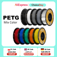 KINGROON PETG 3D Printer Filament 1.75mm 5KG 10KG Mix Color 3D Printing Material 1kg/roll  petg Plastic For FDM 3dprinter