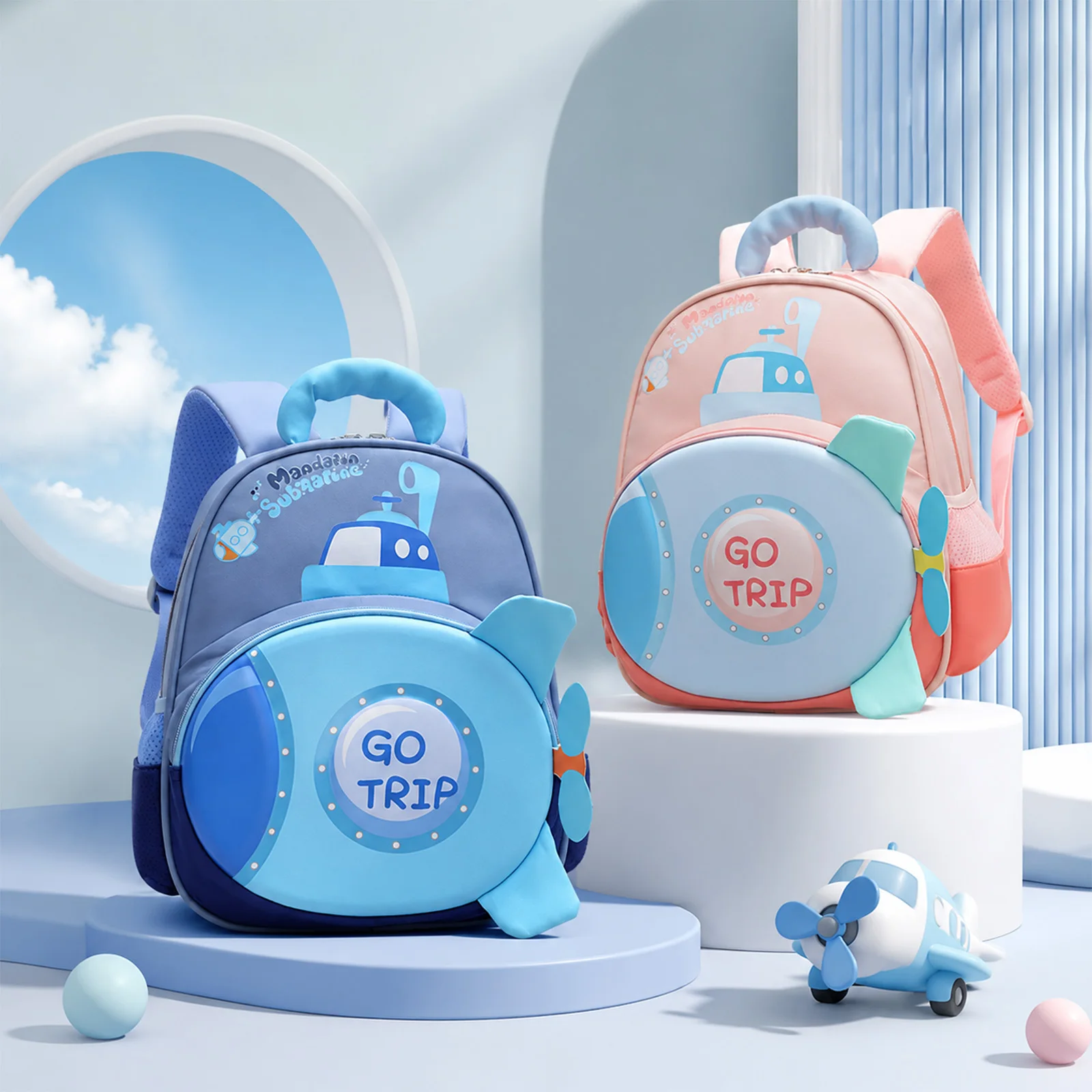New 3D Hard-Shell Backpack for Kindergarten Kids Ages 3-6,Cute Toddler School Bag for Boys Girls,Children Bookbag Back to School
