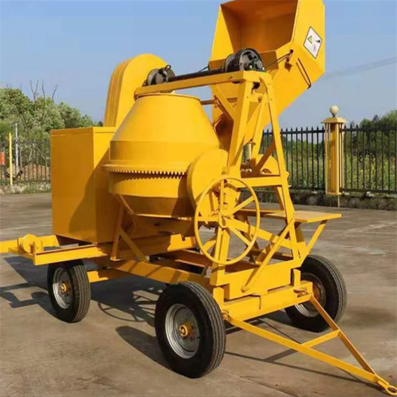 Automatic Diesel Engine Mixer Construction Equipment Concrete Electric Mortar Cement Mixer with Lift