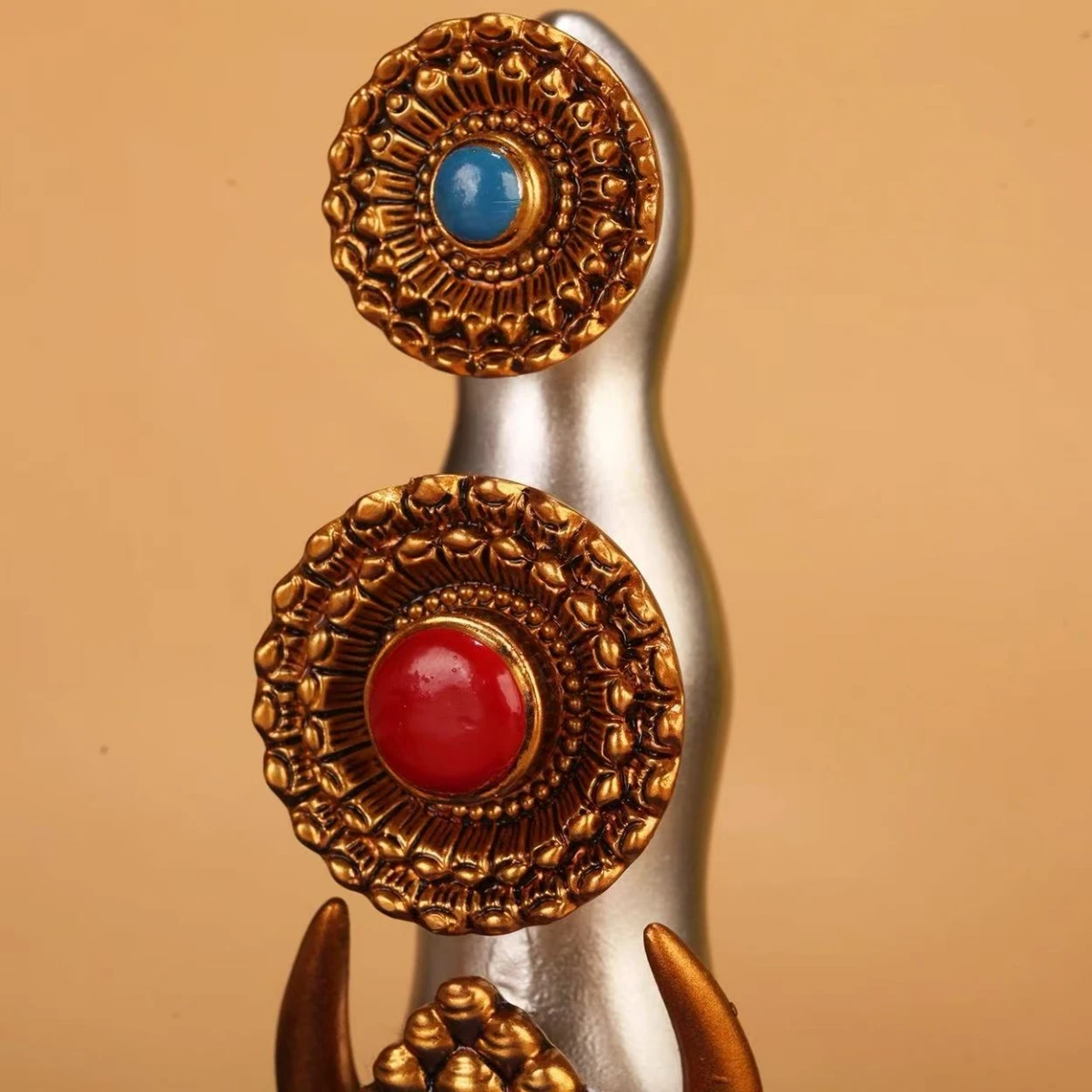 Buddhist Resin Troma Tsokpa Butter Flower,Tibetan Painting Eight Auspicious Sacrificial Altar,Buddhist Item Religious Decorative